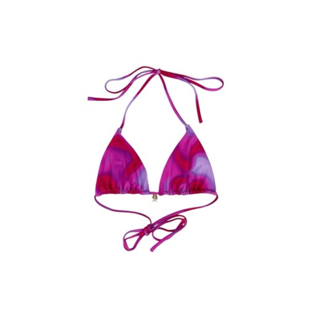 Outcast Swim Paloma Triangle Bikini Top Sol‎ Rosa Pink Red Size Large - Picture 3 of 7